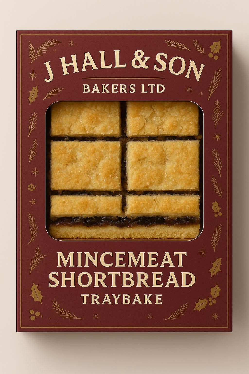 Mincemeat Shortbread- In a J Hall & Son Branded Gift Box