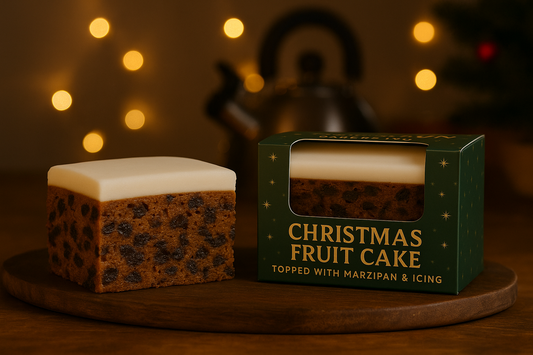 Christmas Fruit Slab Cake- In a J Hall & Son Bakers Gift Box